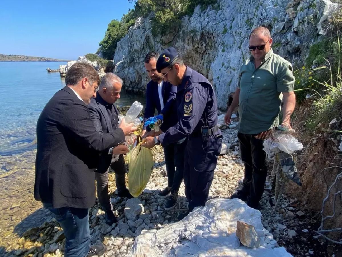 Bodrum’da 2 Ton Atık Temizlendi