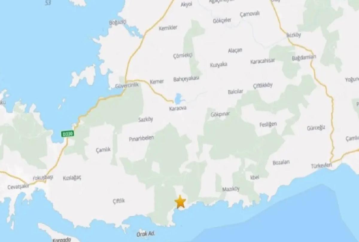 Bodrum’da 4.1 Büyüklüğünde Deprem