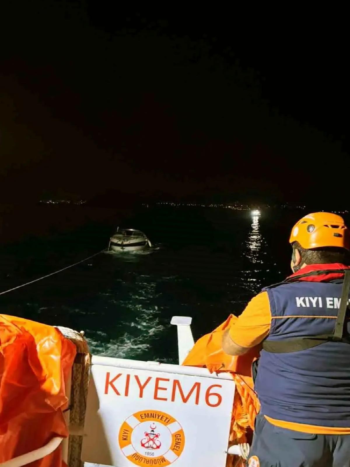 Bodrum’da Sürüklenen Tekne Kurtarıldı