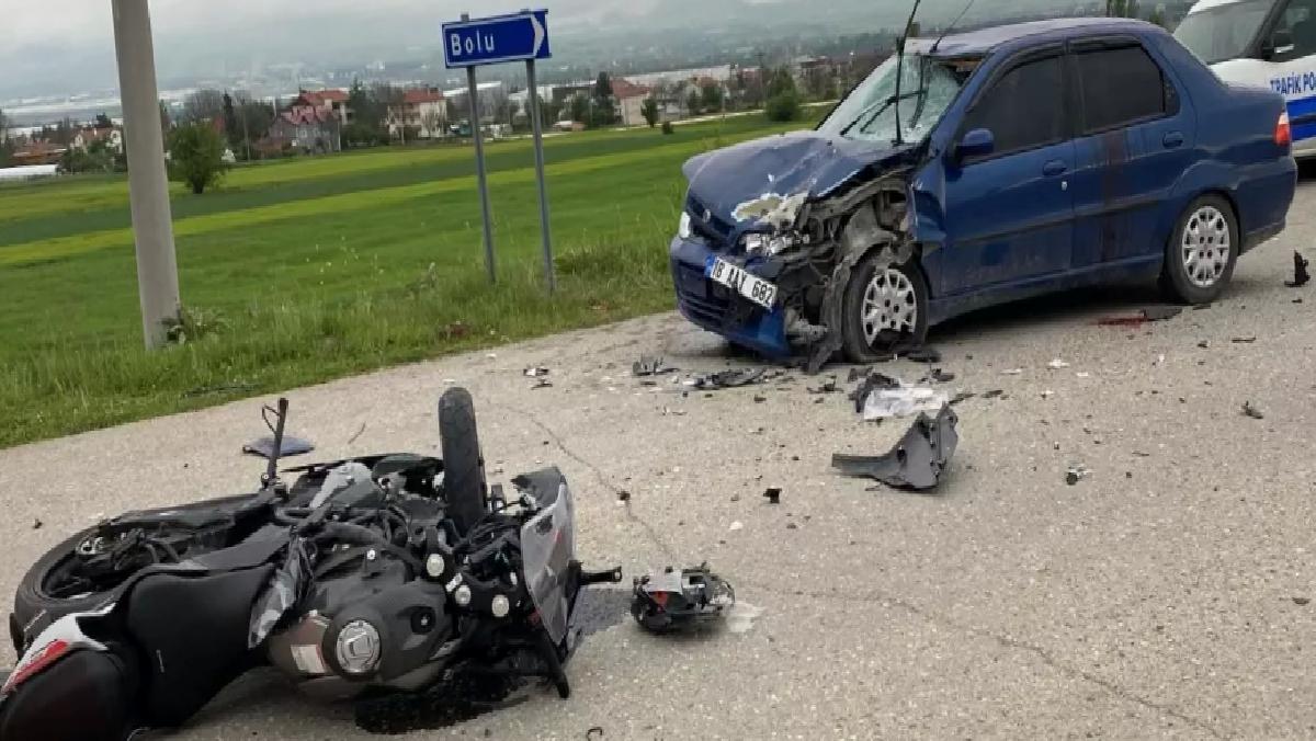 Bolu’da Motosiklet-Otomobil Kazası: 6 Yaralı