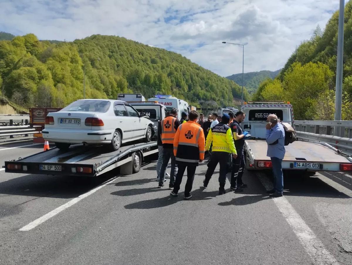 Bolu’da Otoyolda Çarpışma: 3 Yaralı