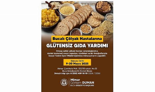 Buca Belediyesi’nden çölyak hastalarına glütensiz gıda yardımı