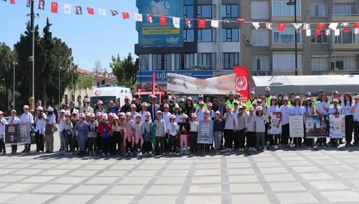 Burdur’da Trafik Güvenliği Etkinliği