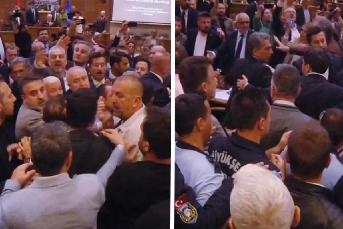Bursa Büyükşehir Meclisi’nde gerginlik! Üyeler birbirlerinin üzerine yürüdü