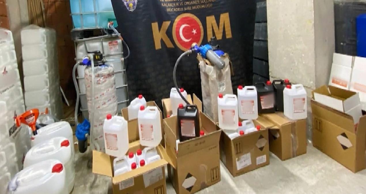 Bursa’da binlerce litre etil alkol ele geçirildi
