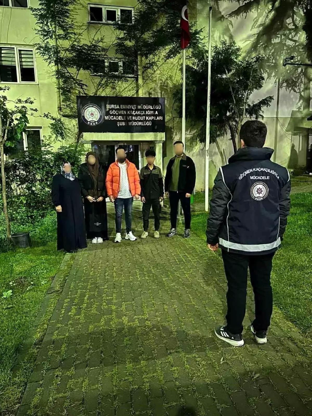 Bursa’da Göçmen Kaçakçılığı Operasyonu