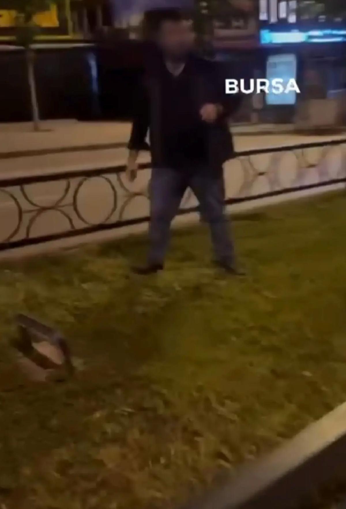 Bursa’da Türk Bayrağına Çirkin Saldırı