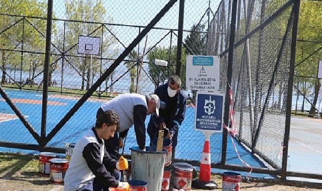 Büyükşehir, basketbol sahalarını yeniliyor