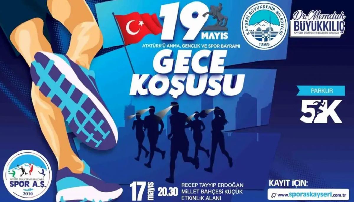 Büyükşehir Spor A.Ş.’den 19 Mayıs Gece Koşusu