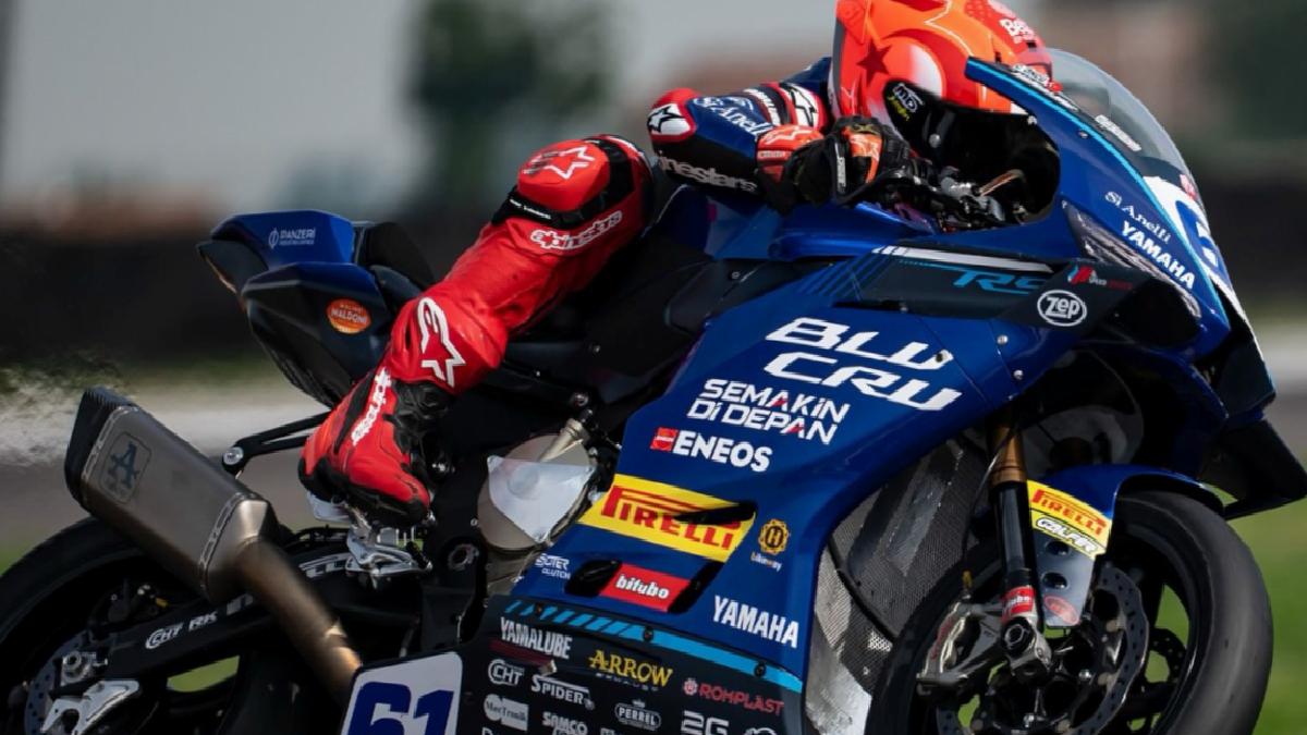 Can Öncü, Dünya Supersport Şampiyonası’nın İtalya ayağındaki ikinci yarışı bitiremedi