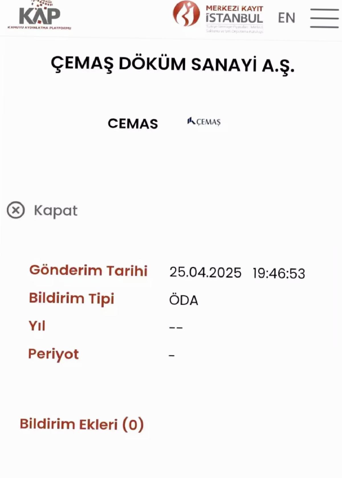 Çemaş Döküm Sanayi’den Toplu İşçi Çıkarımı
