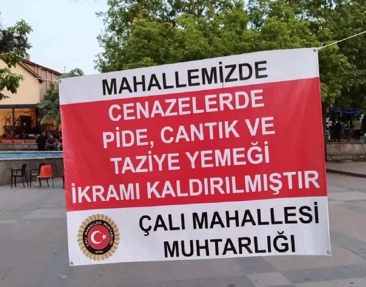 Cenazelerde Yemek İkramı Sona Erdi