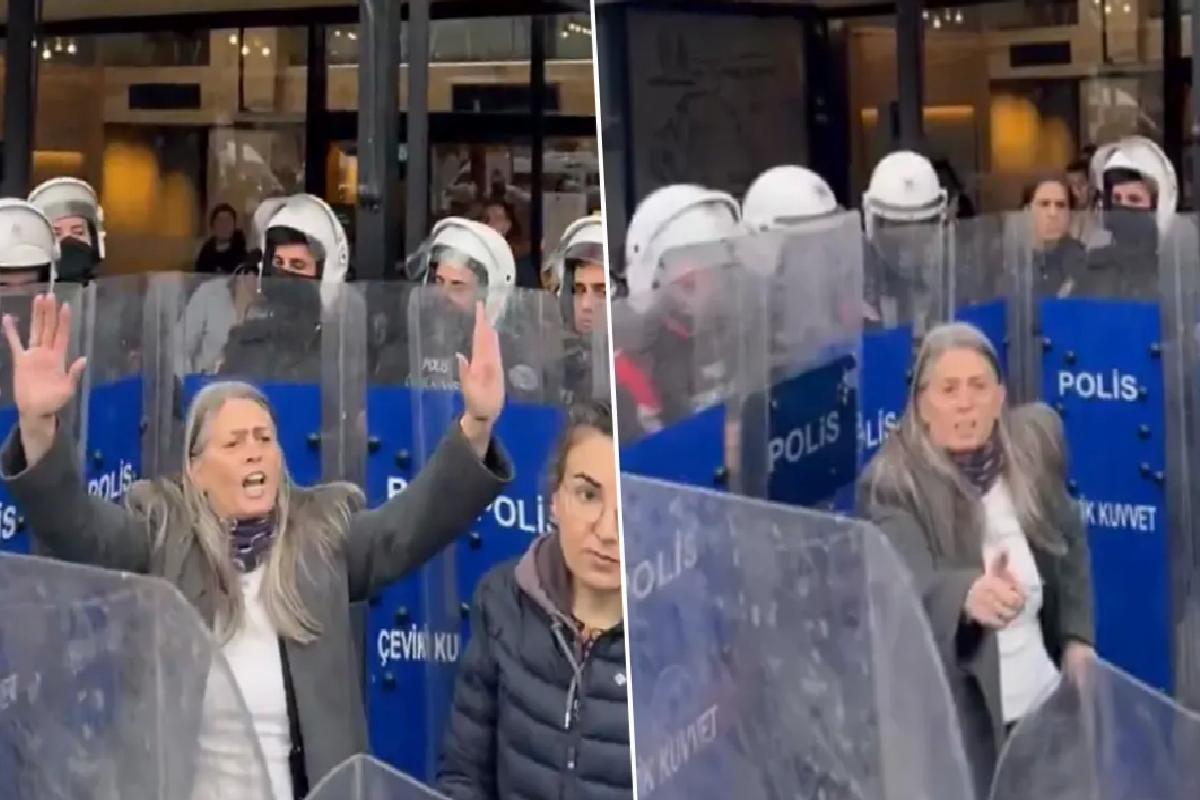 CHP’li vekil arbede esnasında polisler tarafından çembere alındı