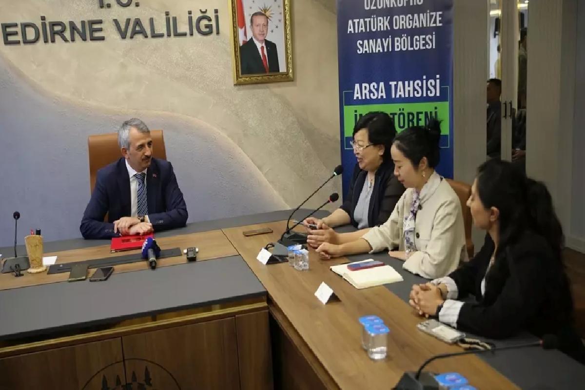 Çinli Firma Edirne’de Rüzgar Türbini Üretecek