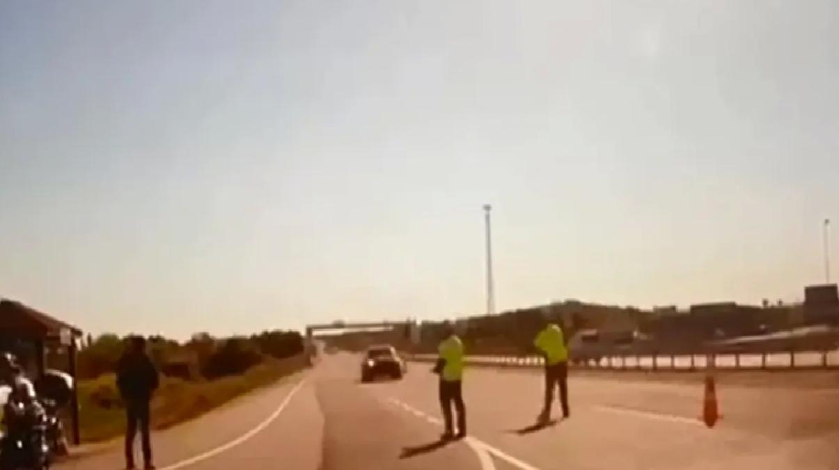 Cip, Polise Çarptı: Anlar Kamerada