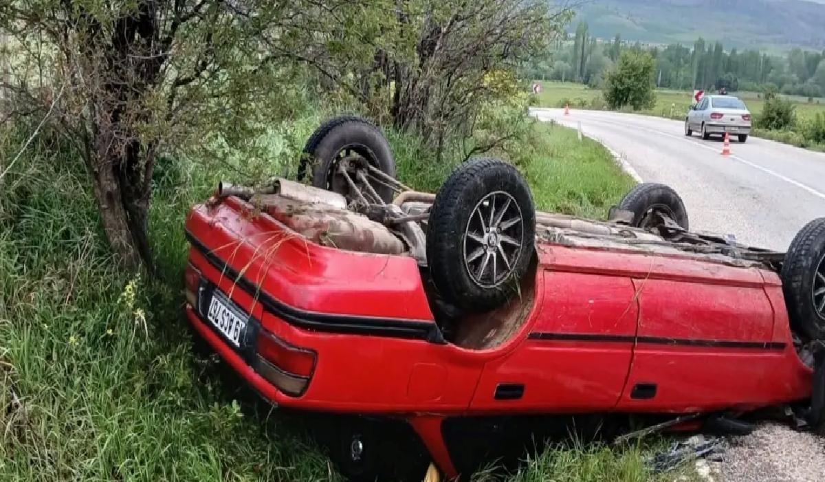 Çorum’da Otomobil Devrildi: 4 Yaralı