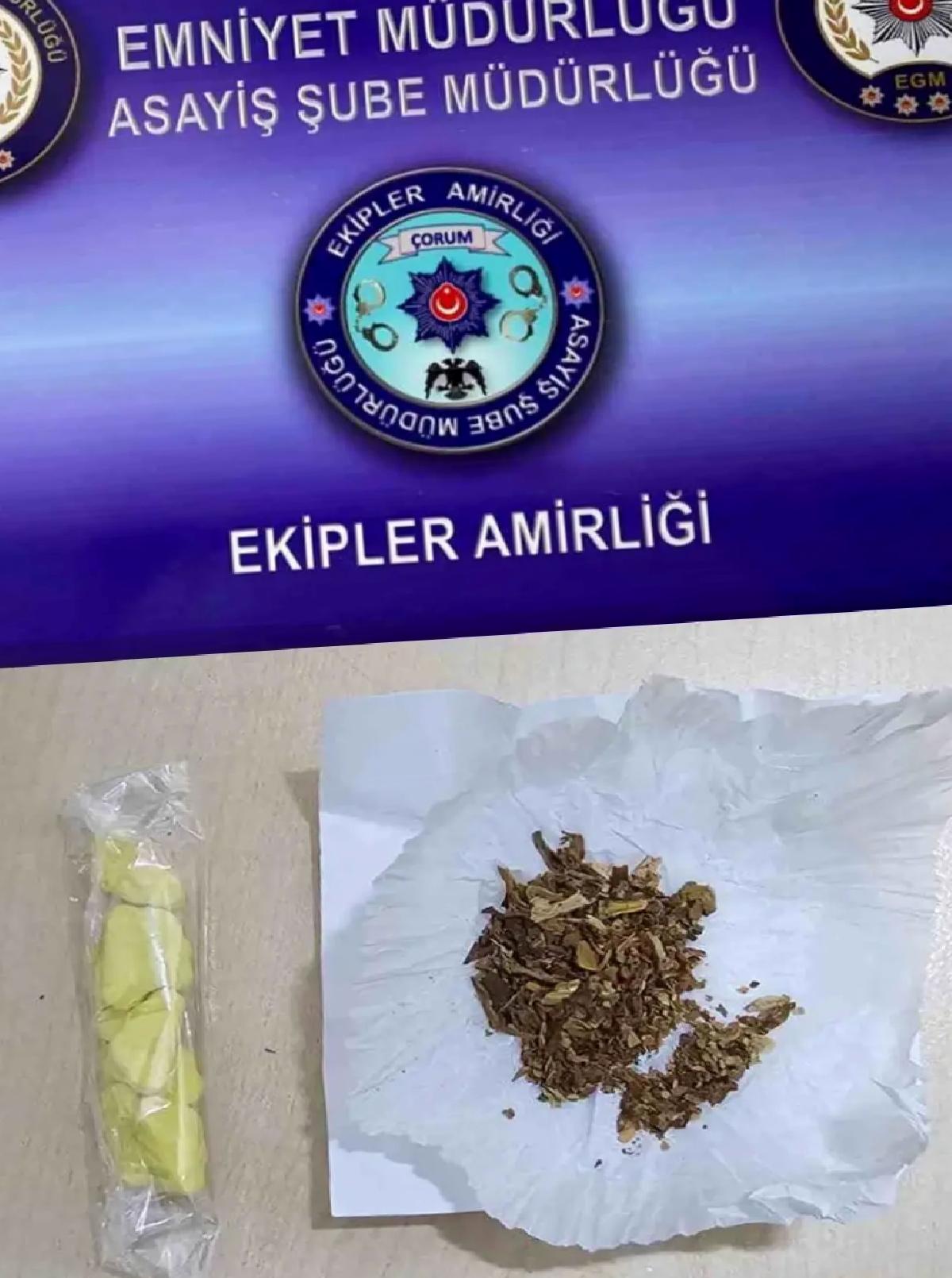 Çorum’da uyuşturucu ve silah operasyonu