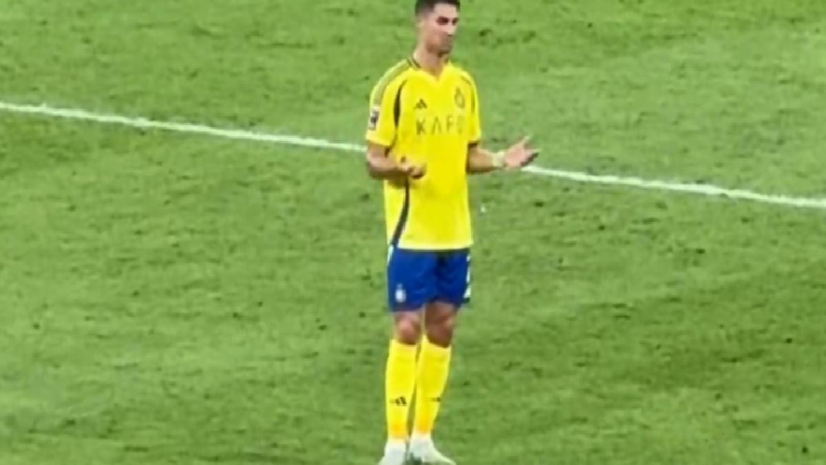 Cristiano Ronaldo, maç sonu kendisiyle tartıştı