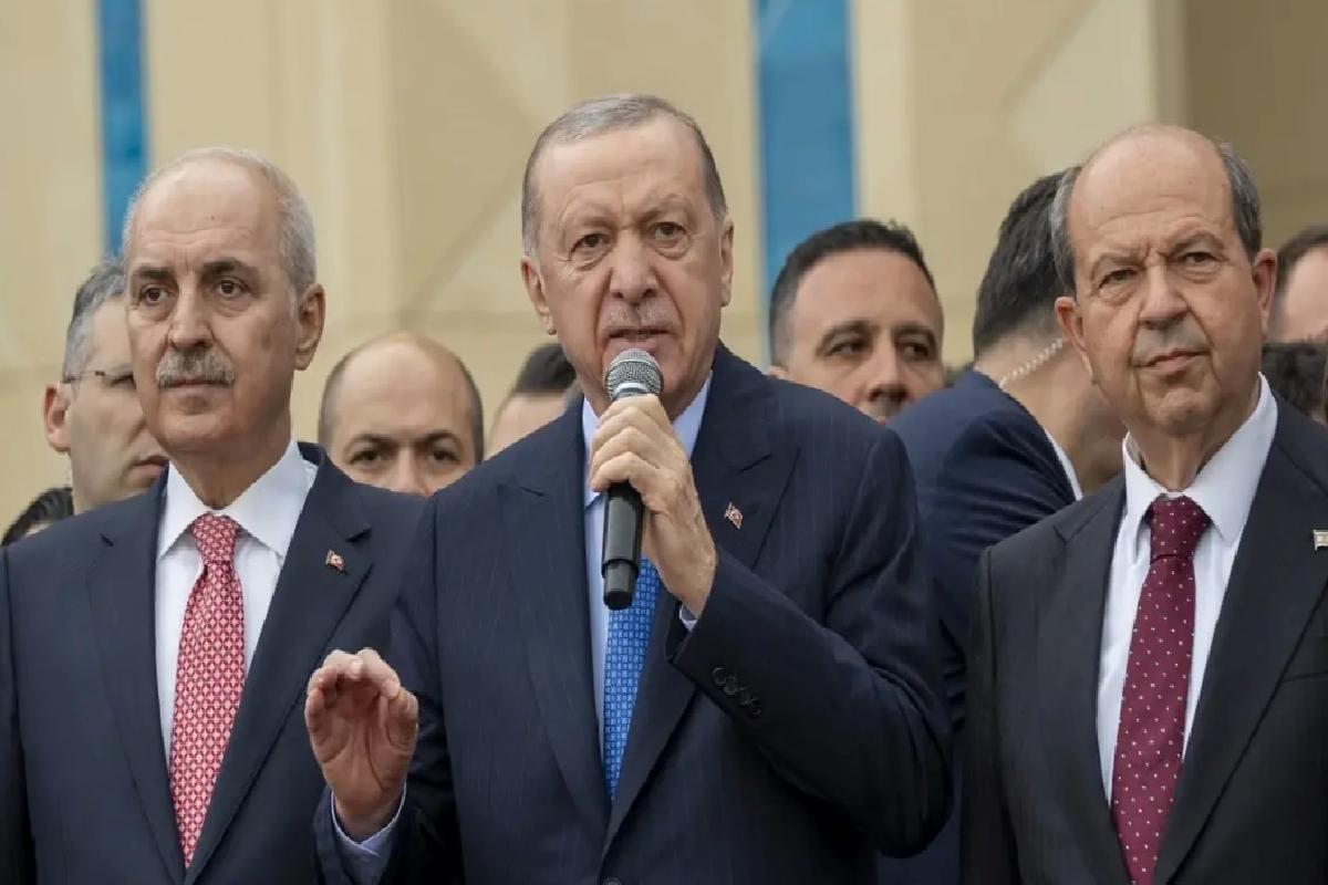Cumhurbaşkanı Erdoğan, KKTC Cumhuriyet Yerleşkesi Açılış Töreni’nde konuştu: (1)