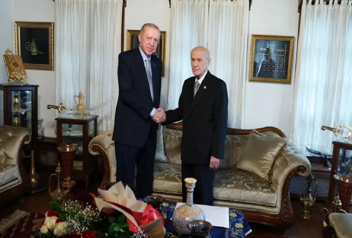 Cumhurbaşkanı Erdoğan, MHP Genel Başkanı Bahçeli ile görüştü