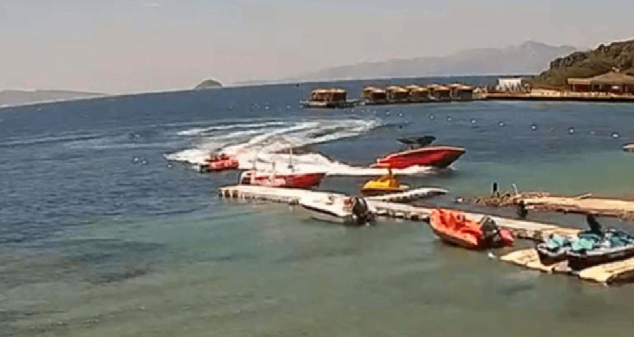 Denizde can pazarı: Turistler teknede felaketi yaşadı