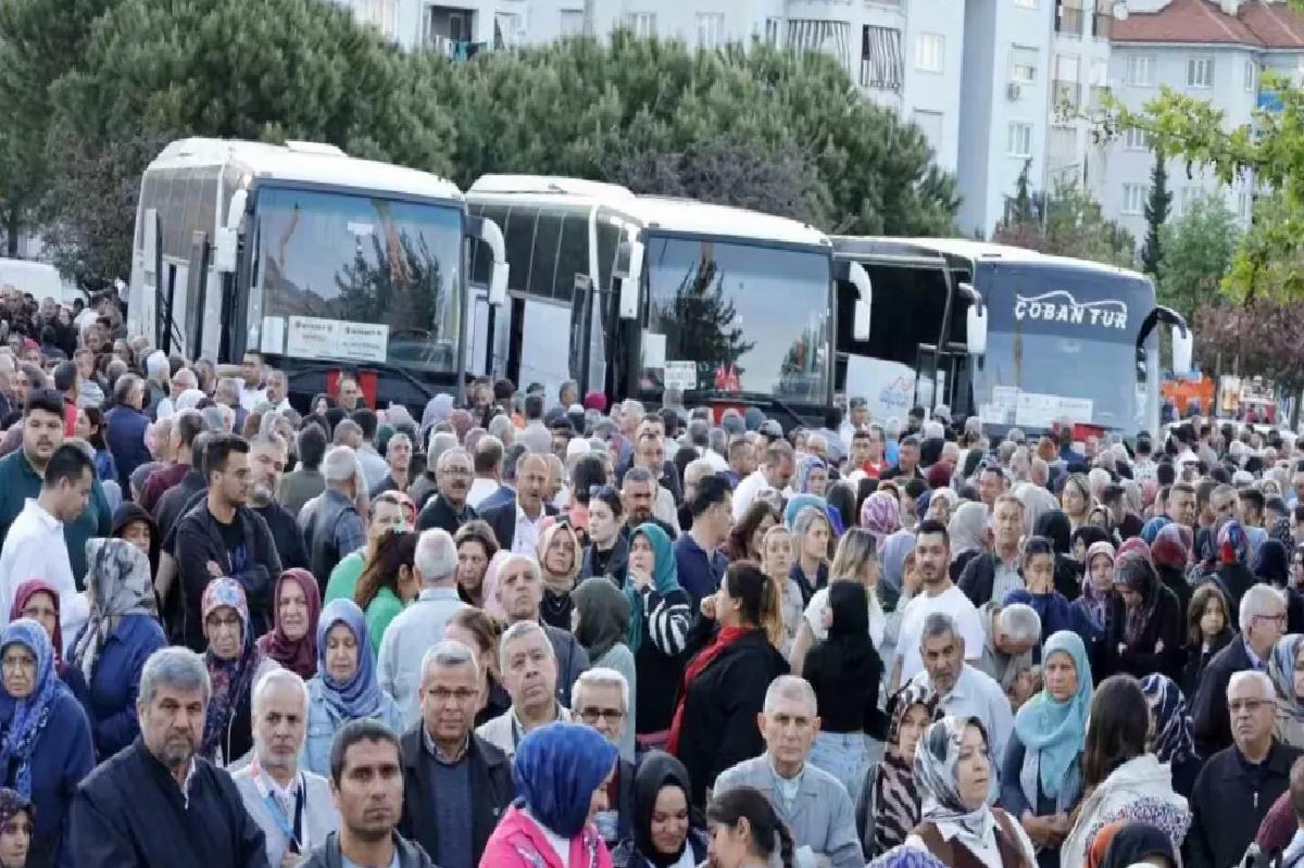 Denizli’den İlk Hac Kafilesi Uğurlandı
