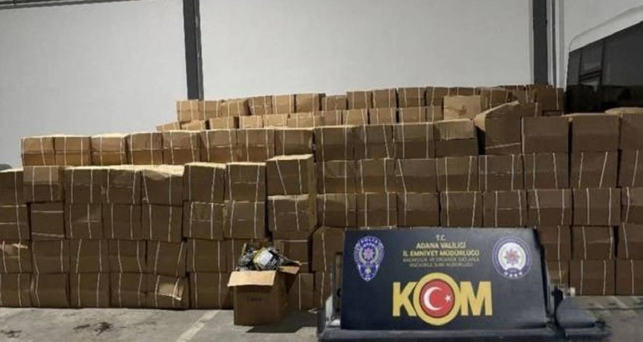 Depoya baskın: 3 ton 100 kilogram tütün ele geçirildi