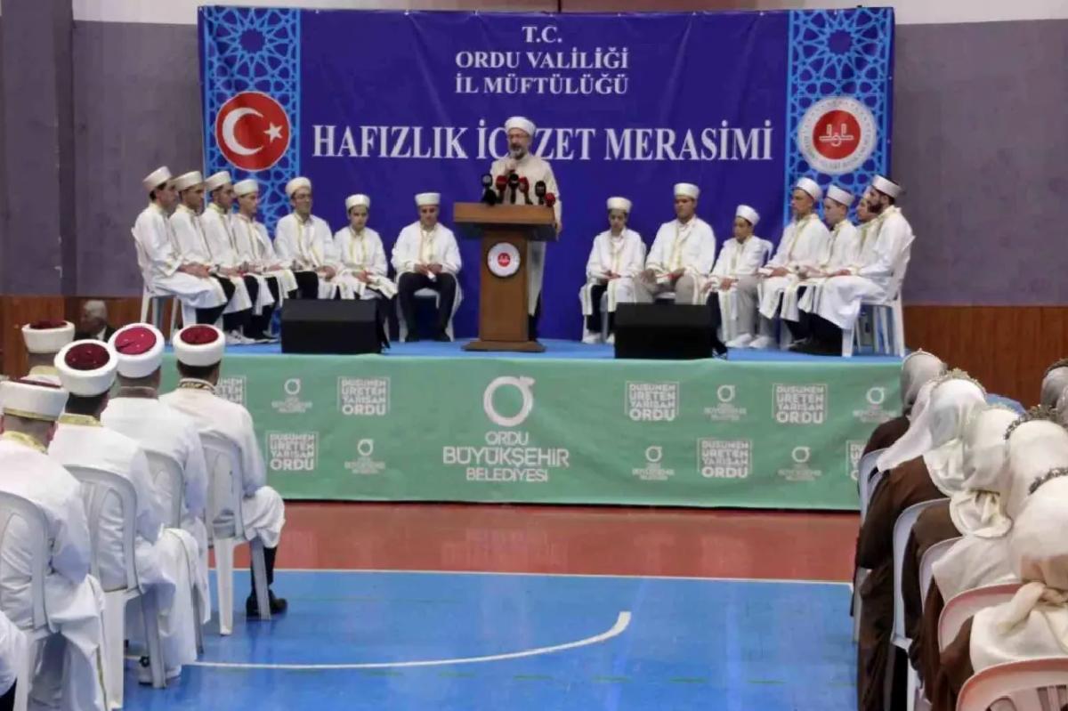 Diyanet İşleri Başkanı Erbaş: Türkiye’de Yarım Milyon Kur’an Hafızı Var