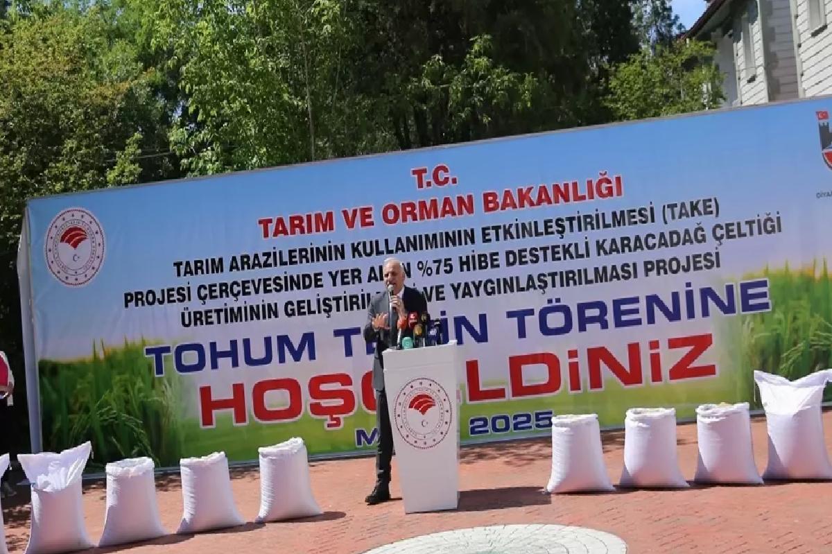 Diyarbakır’a 27 Ton Çeltik Tohumu Desteği