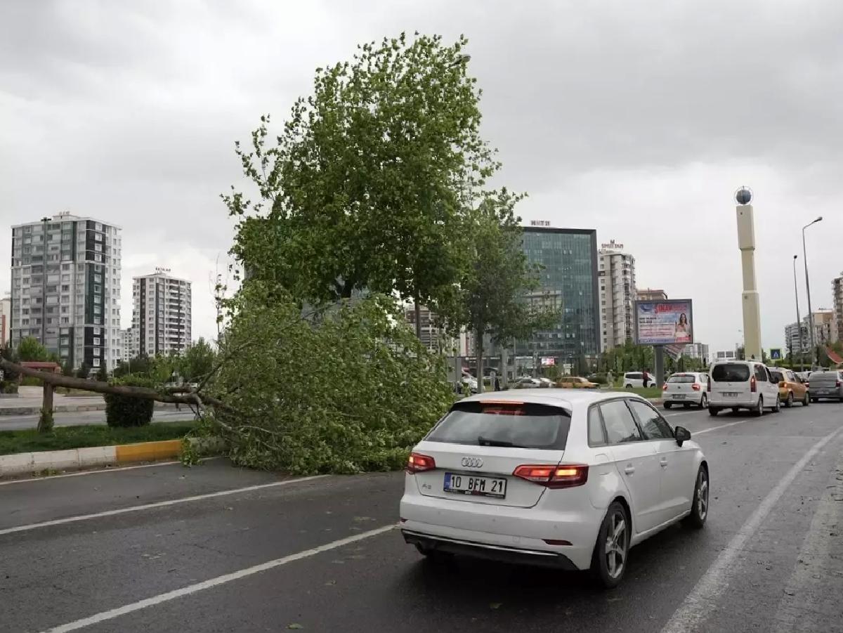 Diyarbakır’da Fırtına Zarar Verdi