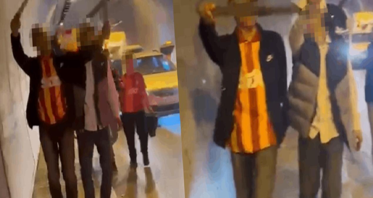 Döner bıçaklı magandalar kutlamalara daldı