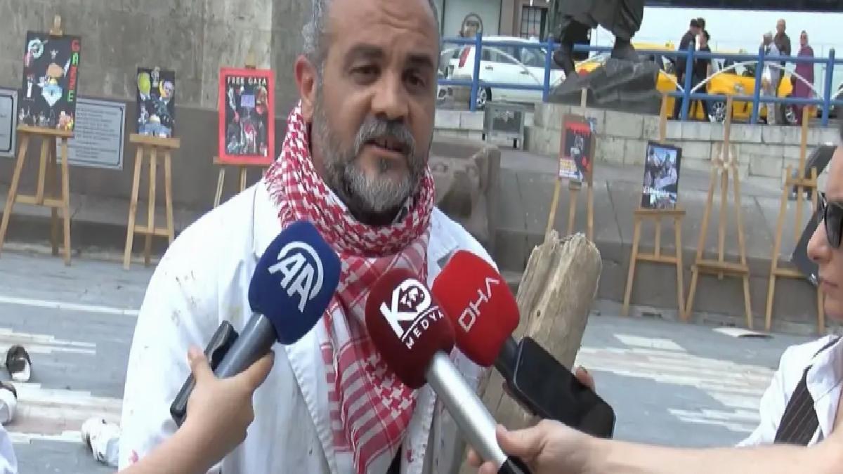 Dr. Sağlam’dan Gazze Protestosu