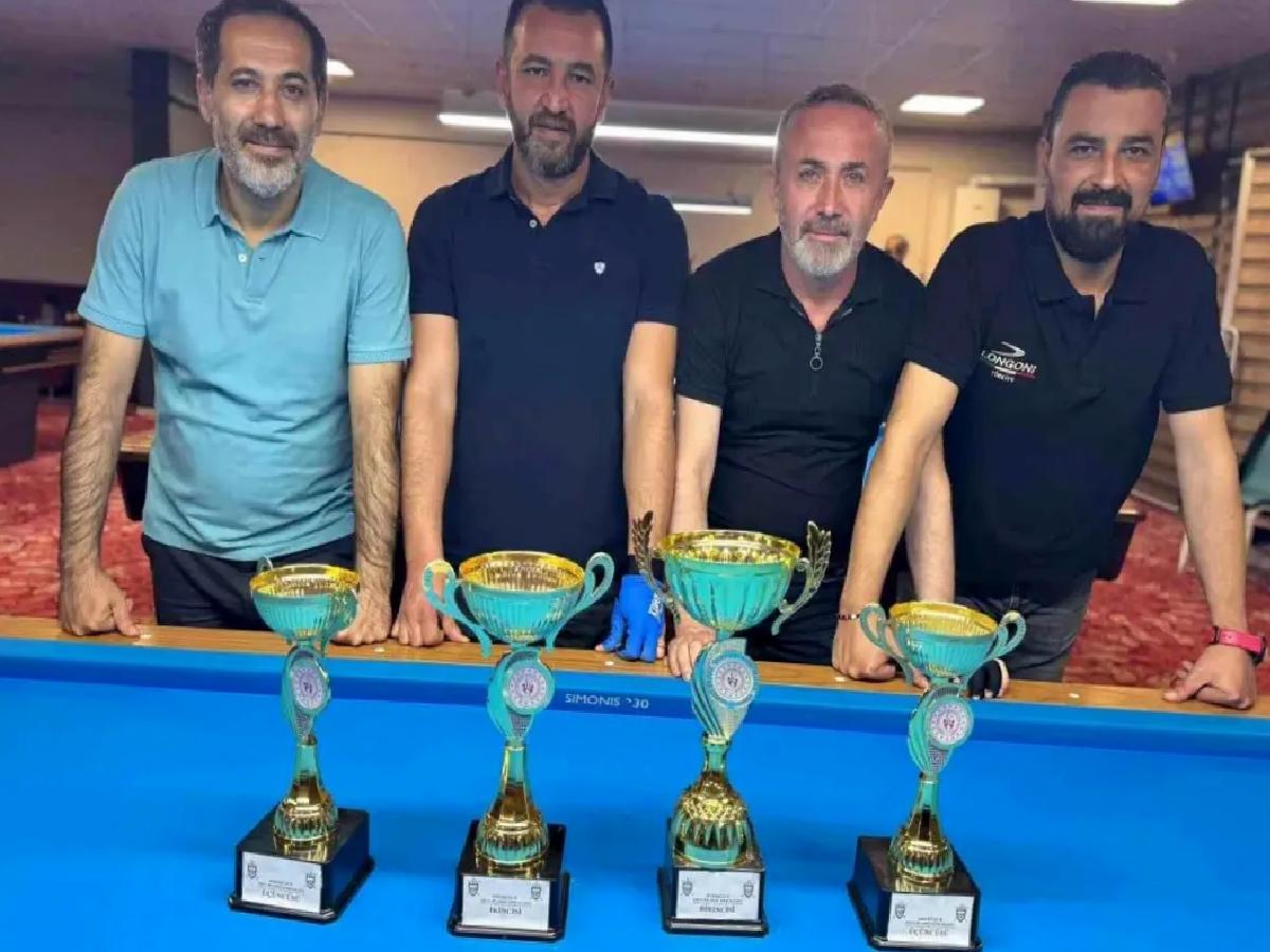 Düzce’de 3 Bant Bilardo Turnuvası Tamamlandı