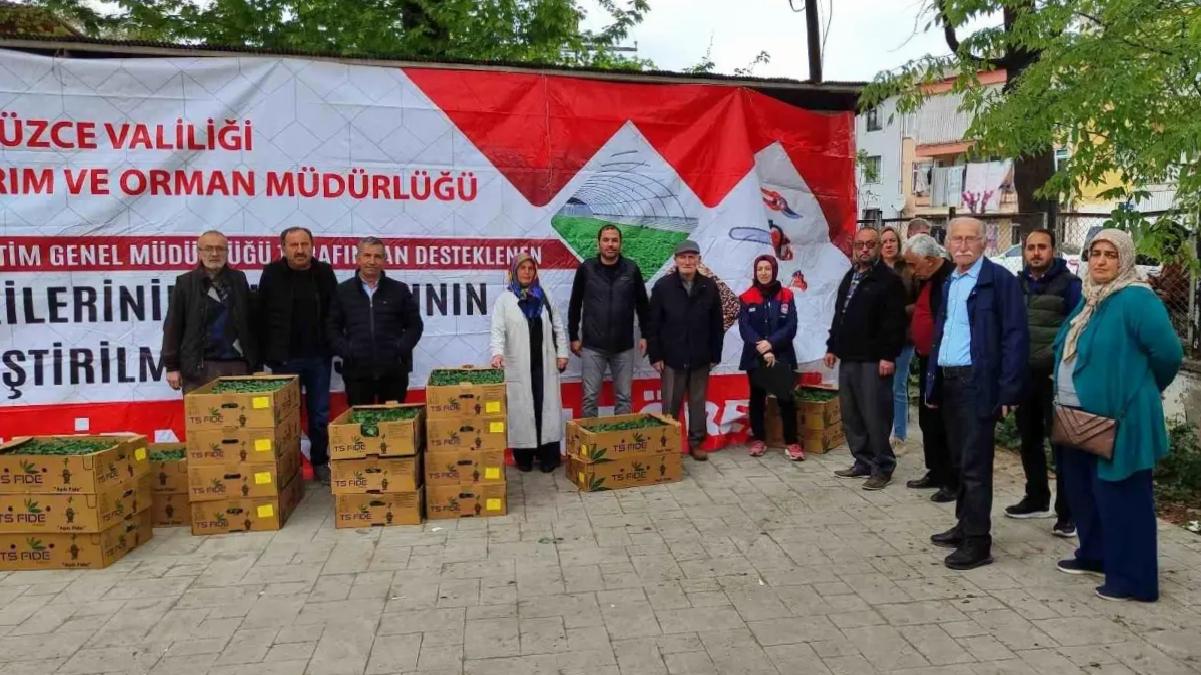 Düzce’de Fide Dağıtımıyla Tarım Destekleniyor
