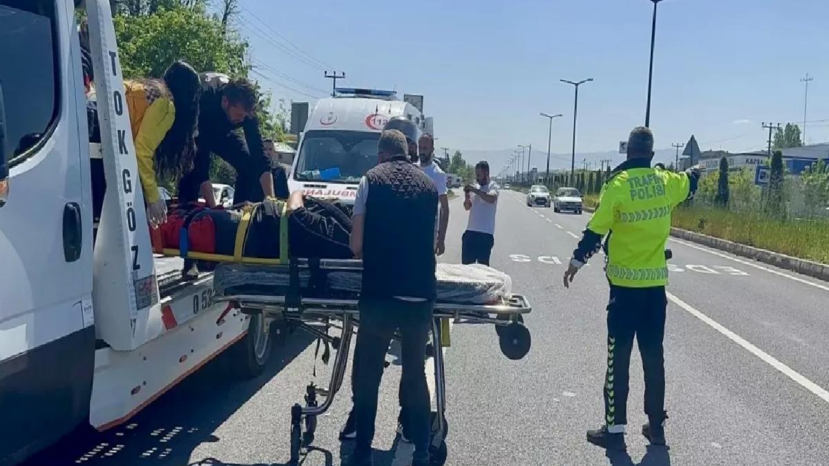 Düzce’de Motosiklet Kazası: Kurye Yaralandı
