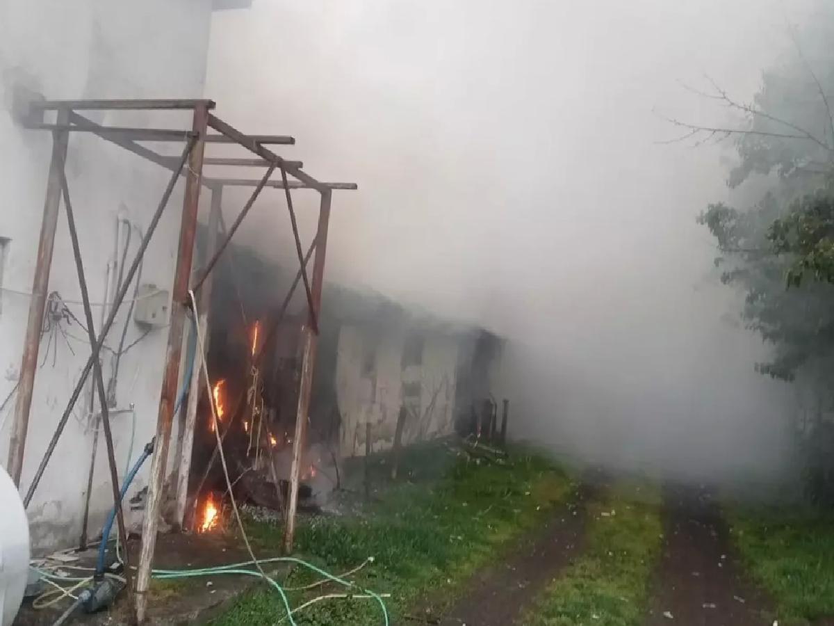 Düzce’de Tavuk Besihanesinde Yangın