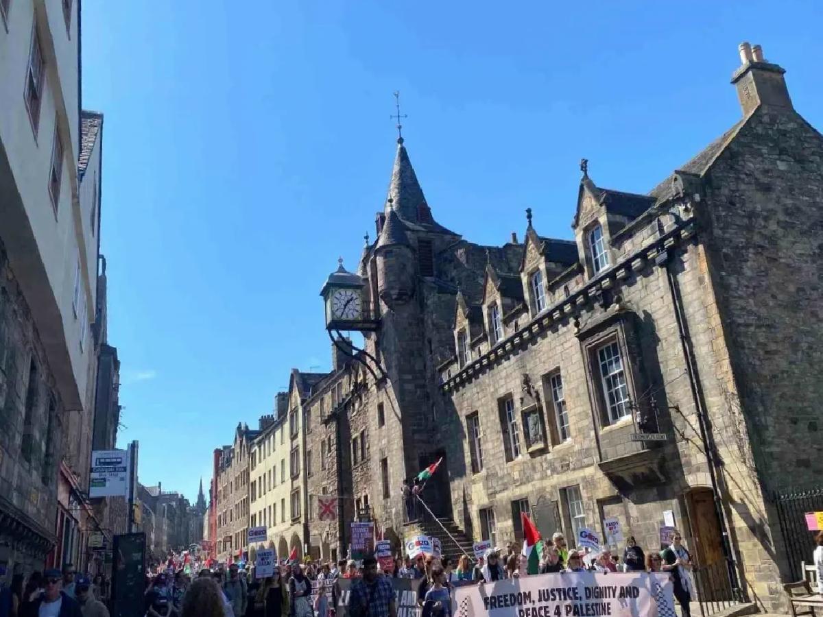 Edinburgh’da Nakba Günü Yürüyüşü