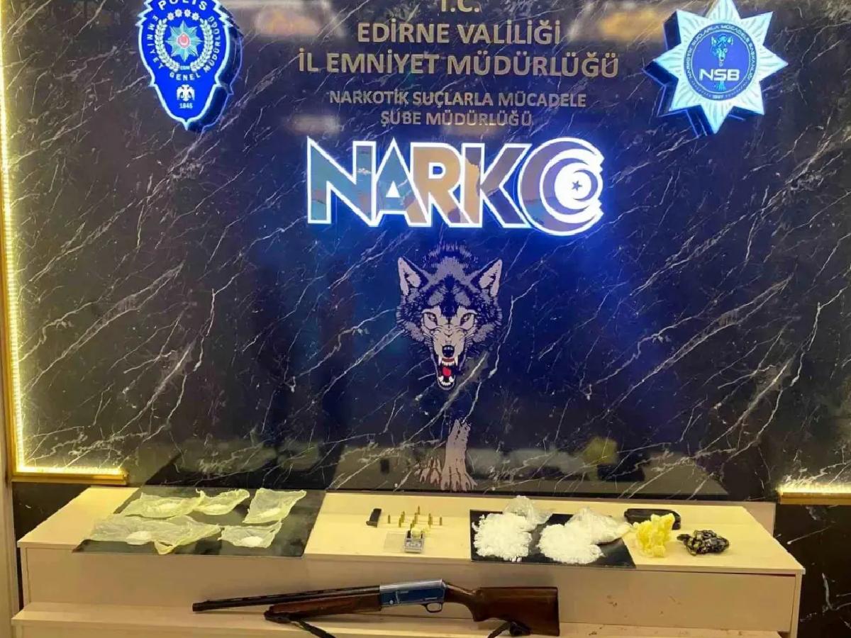 Edirne’de 823 gram metamfetamin yakalandı