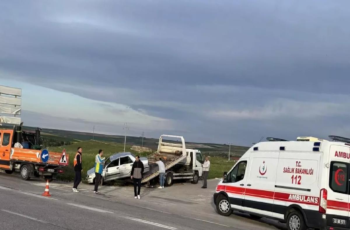 Edirne’de Kaza: Sürücü Yaralı