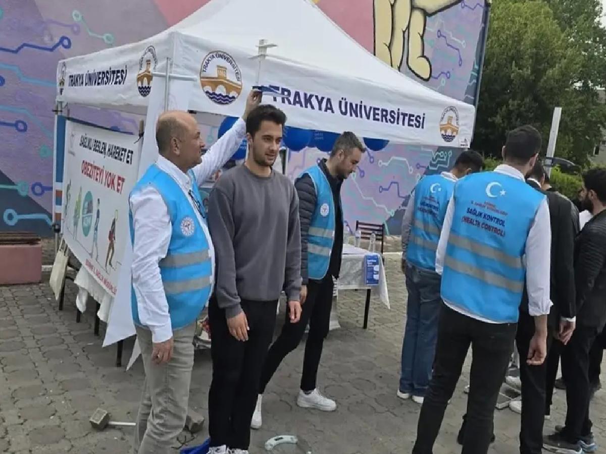 Edirne’de Sağlık İçin Boy Kilo Ölçümü