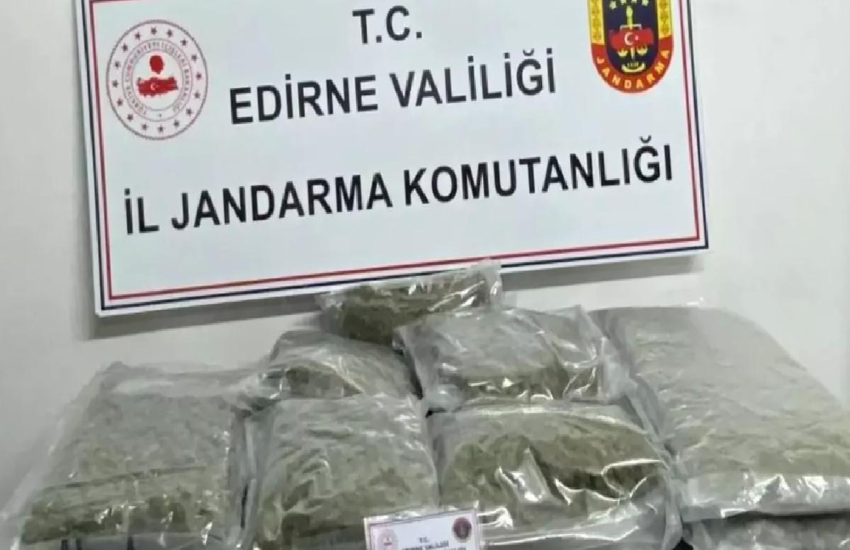 Edirne’de Uyuşturucu Operasyonu: 16,5 Kilo Skunk Ele Geçirildi