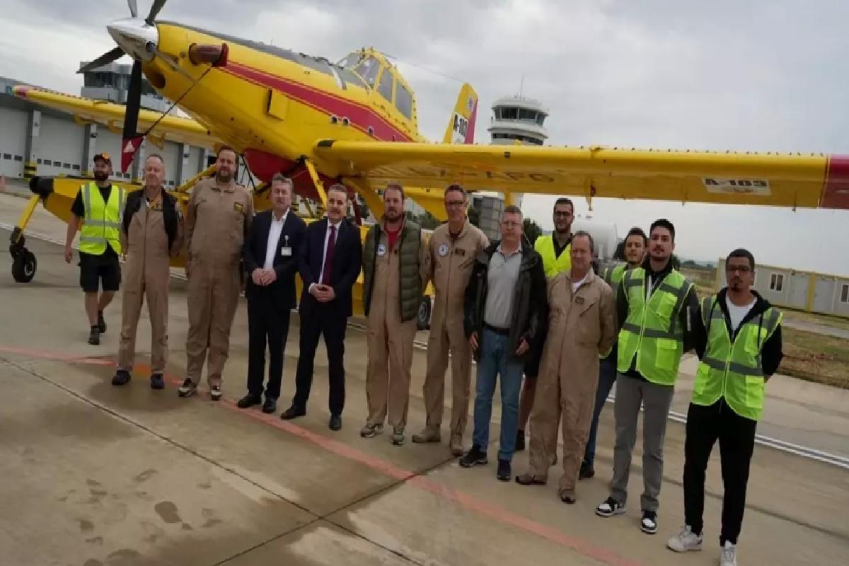 Edremit’te Yangınla Mücadele İçin Uçaklar Görevde