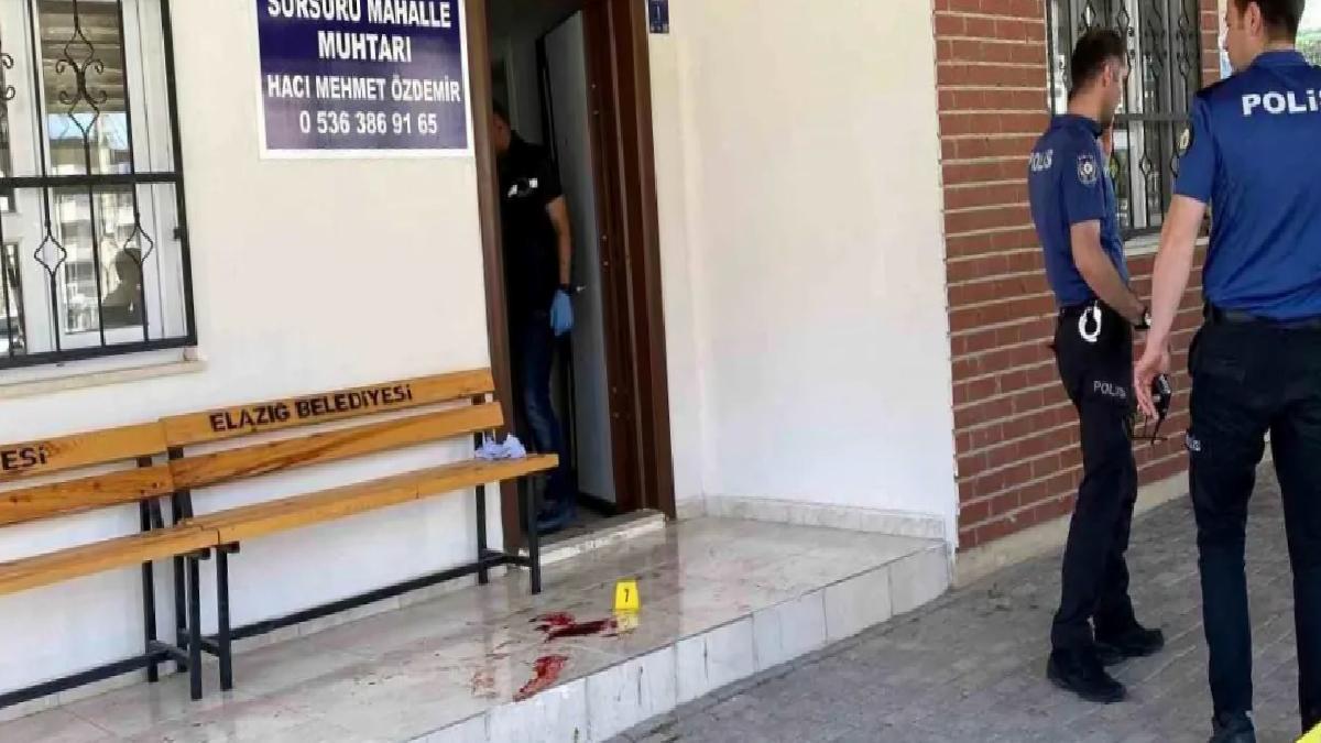 Elazığ’da Muhtara Silahlı Saldırı
