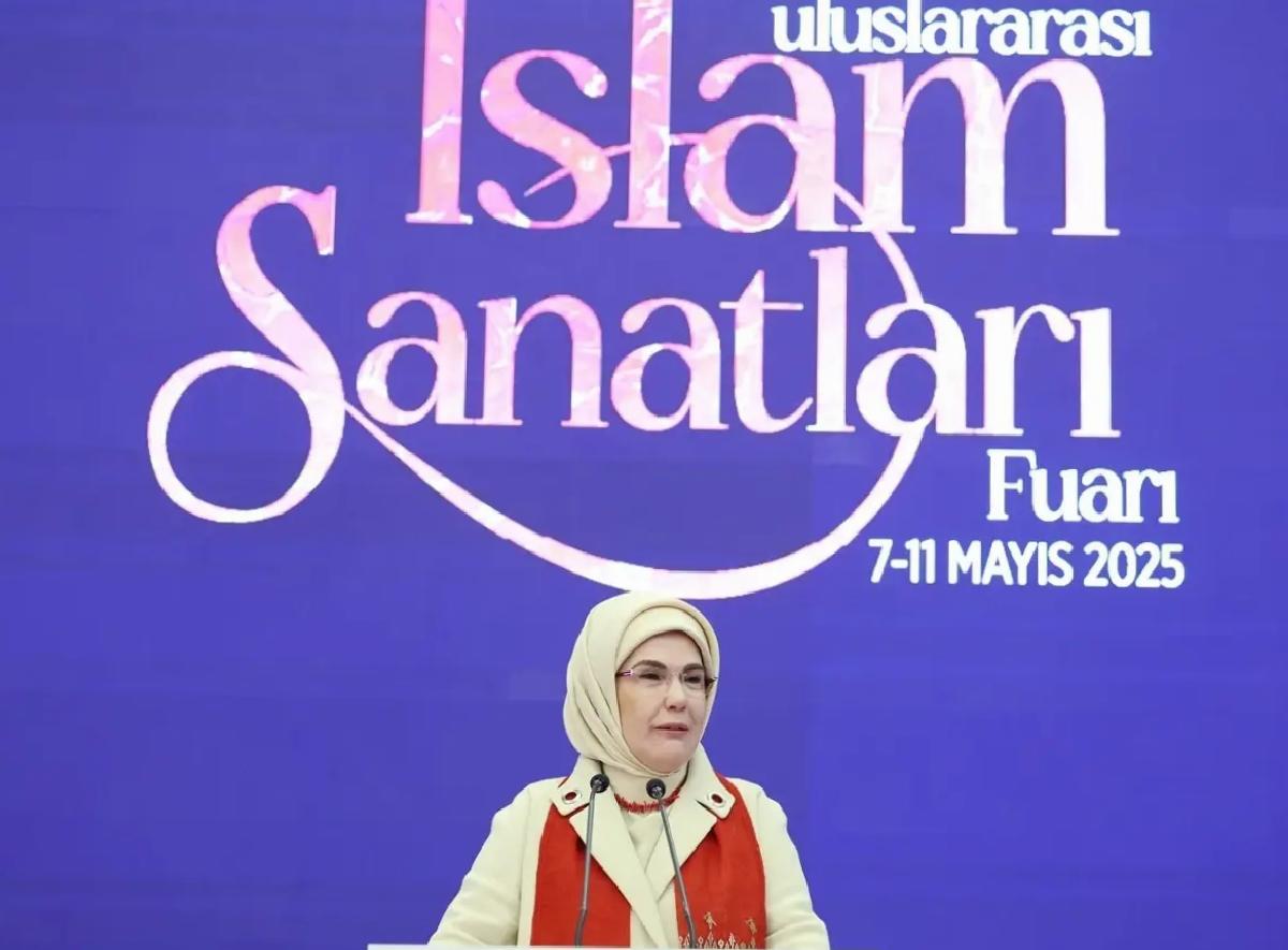 Emine Erdoğan “Uluslararası İslam Sanatları Fuarı”nda konuştu Açıklaması