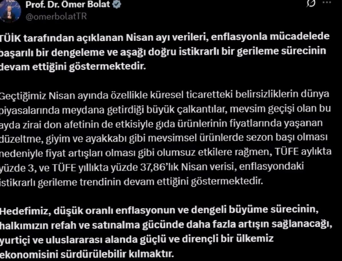 Enflasyonla Mücadelede İstikrarlı Gerileme