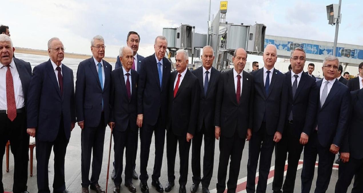 Erdoğan Kıbrıs’ta: Bugün bu topraklara bir mühür daha vuruyoruz