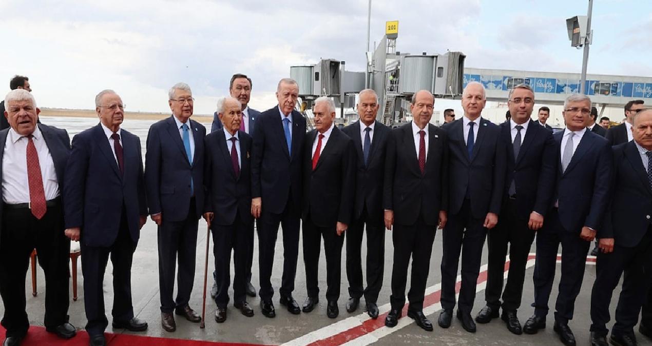 Erdoğan Kıbrıs’ta: Bugün bu topraklara bir mühür daha vuruyoruz