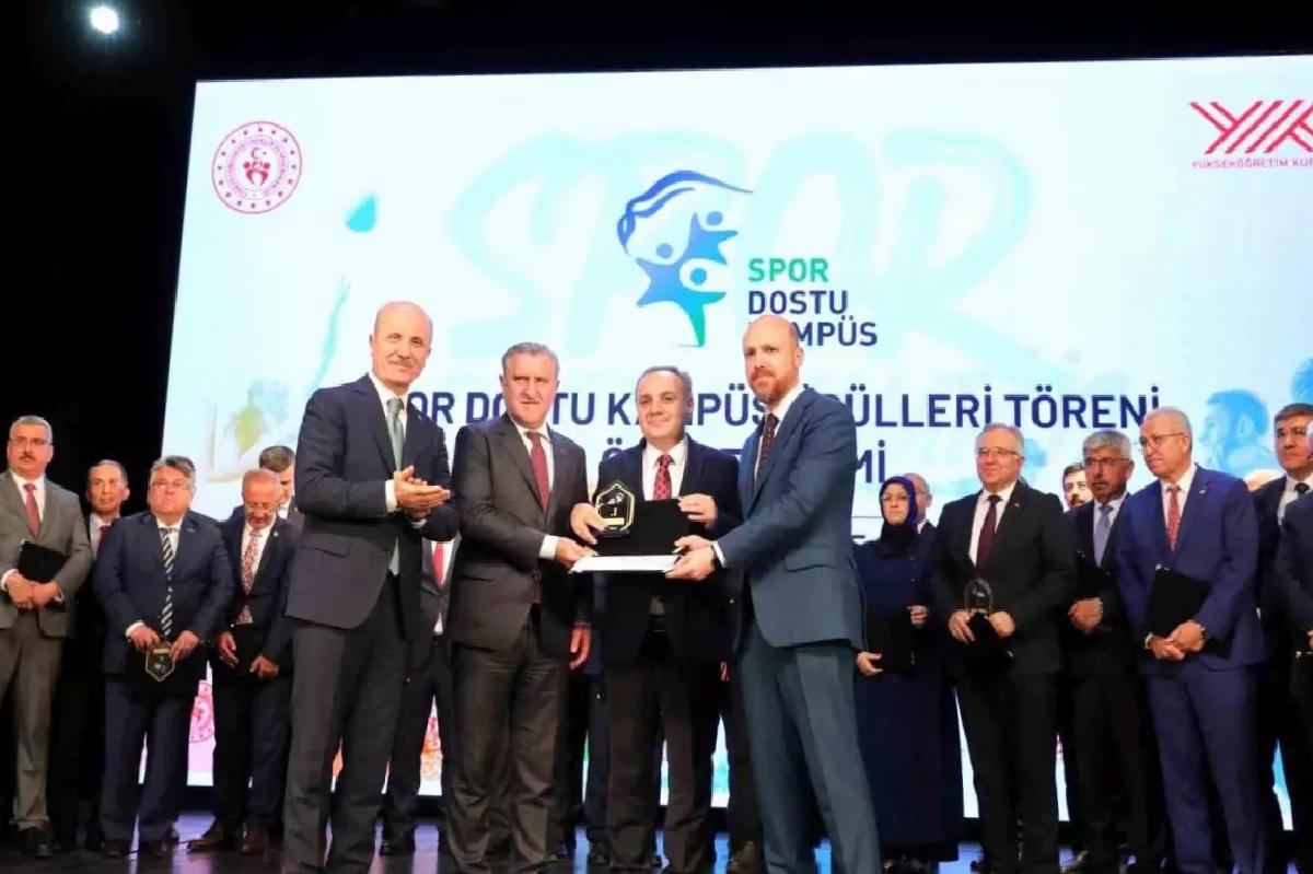 ERÜ’ye YÖK’ten ‘Spor Dostu Kampüs’ birincilik ödülü