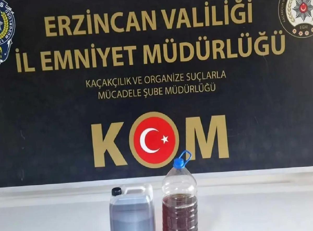 Erzincan’da Sahte İçki Operasyonu