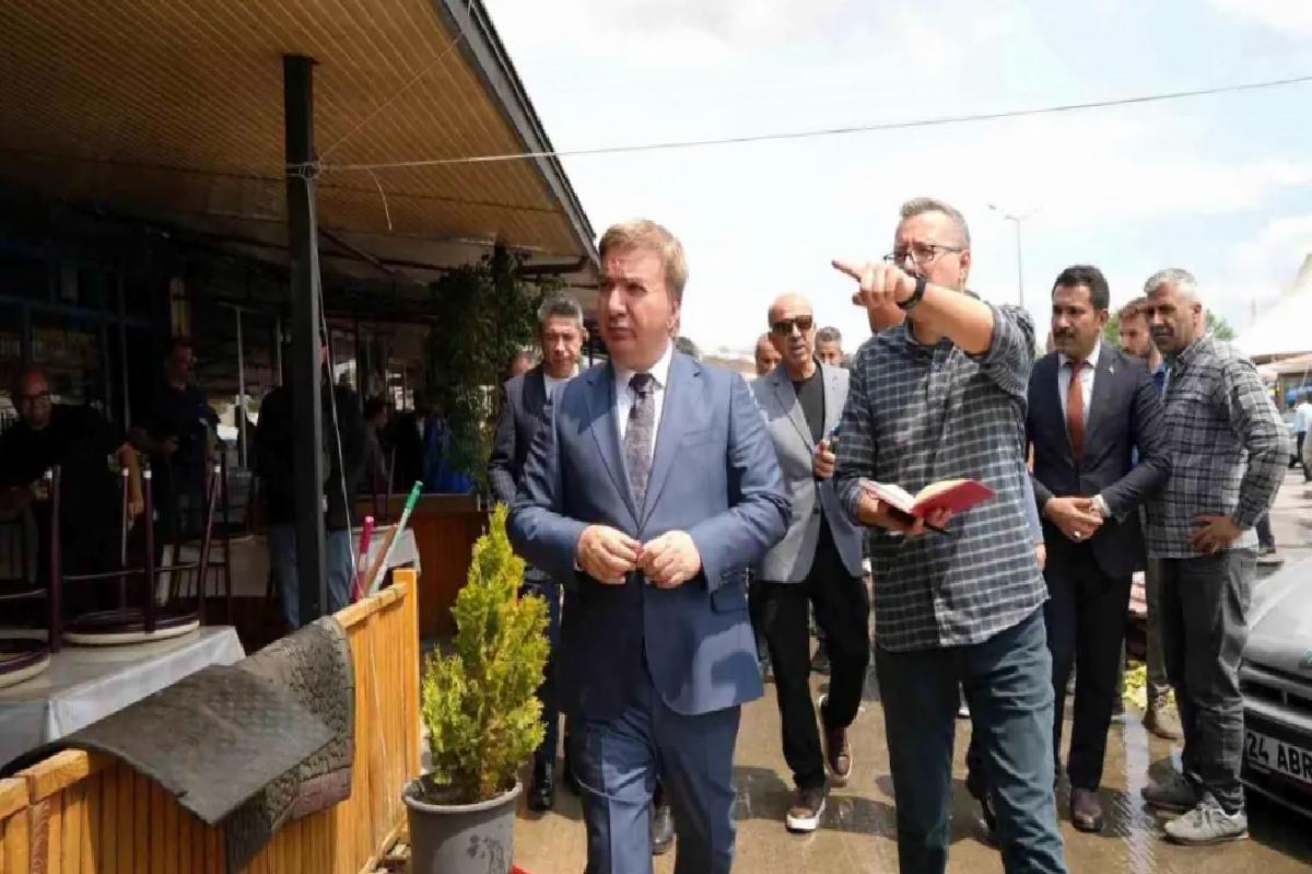 Erzincan’daki Yangın Sonrası Zarar Tespiti Yapıldı